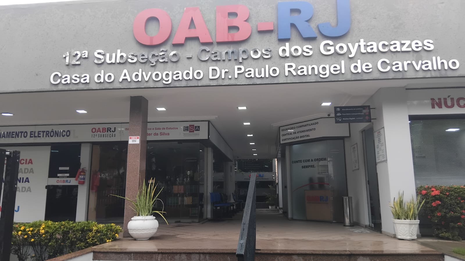 Sede da OAB Campos em Campos dos Goytacazes