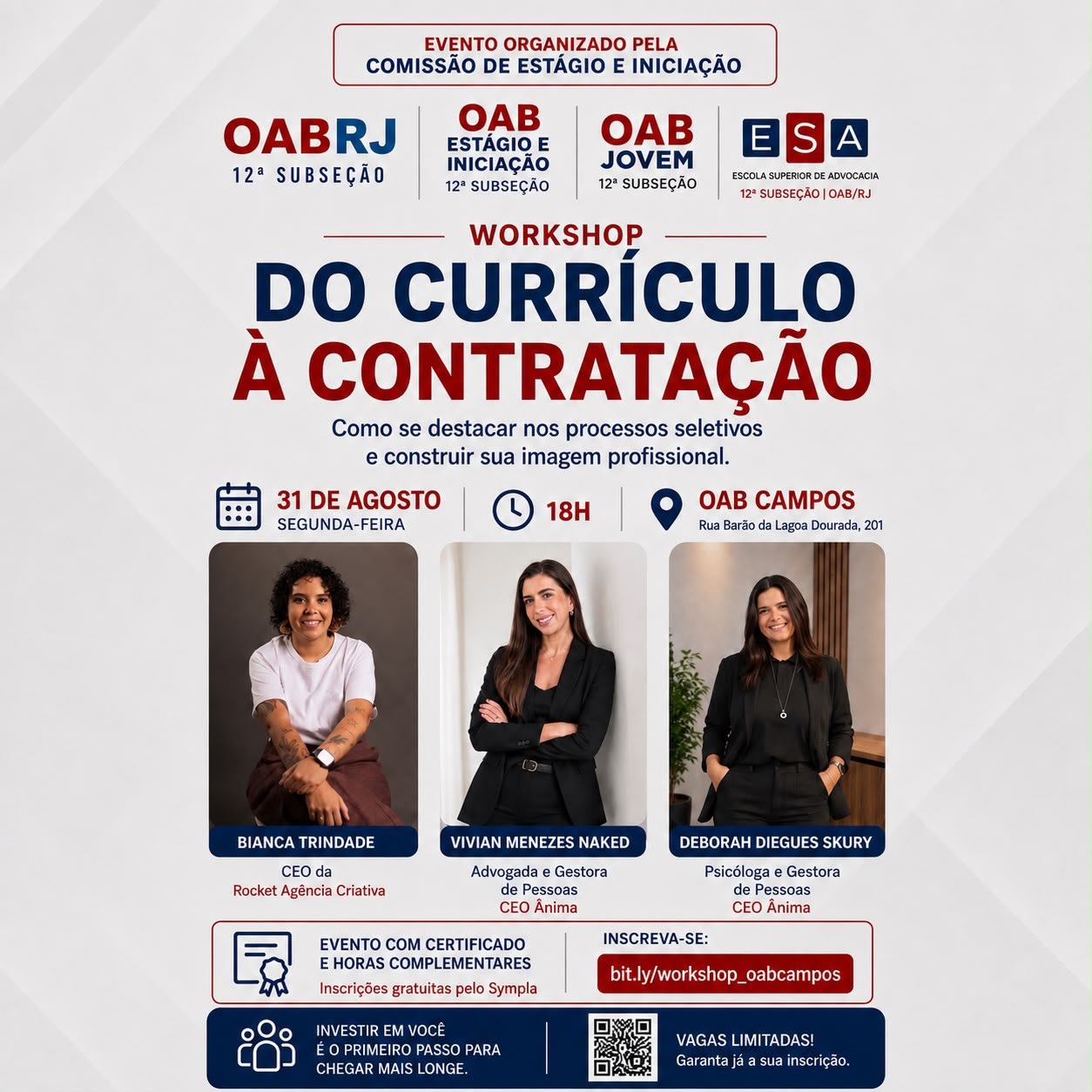 “Do Currículo à Contratação: como se destacar nos processos seletivos e construir sua imagem profissional