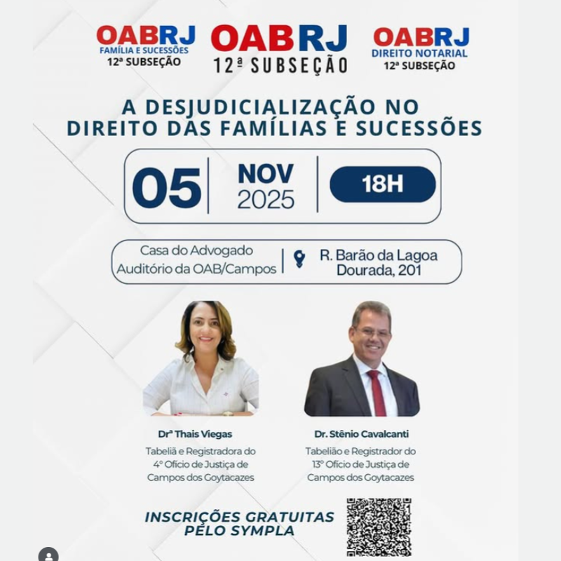 A desjudicialização no Direito das Famílias e Sucessões!