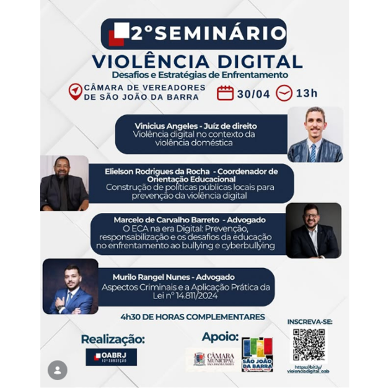 2º Seminário "Violência Digital: Desafios e Estratégias de Enfrentamento"