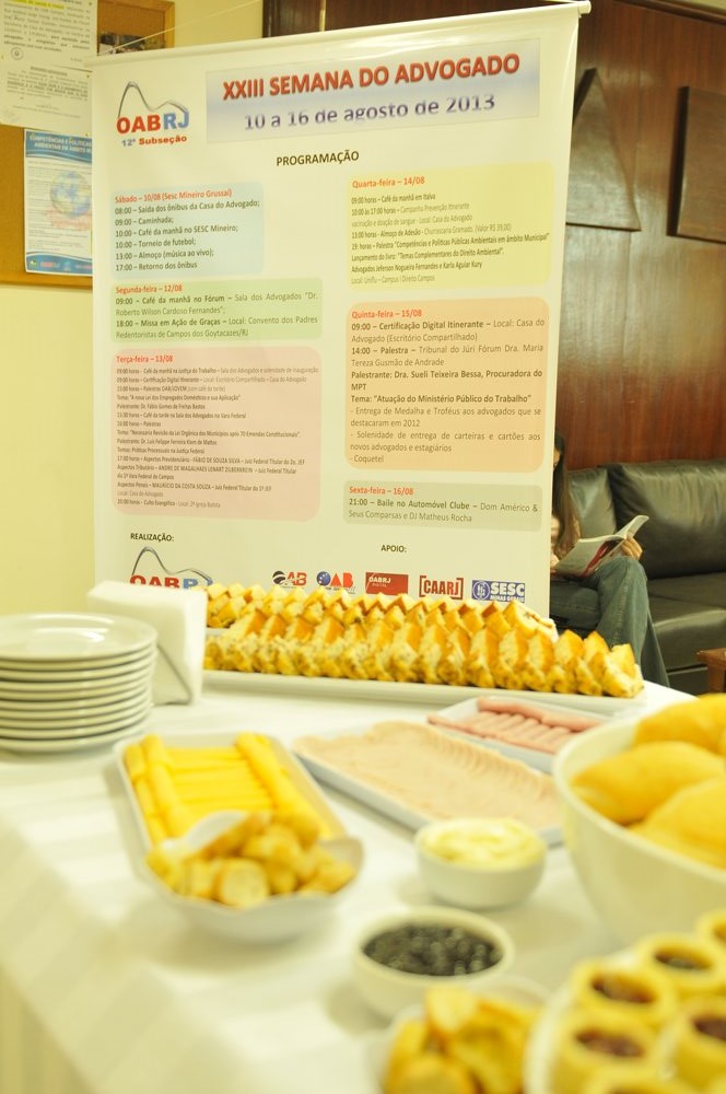 XXIII Semana do Advogado - Café da manhã - Sala dos Advogados - Fórum — foto 3