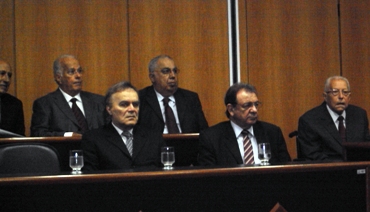 Desembargadores do TJRJ: Drs. Ronaldo Assed Machado, Sebastião Rugier Bolelli, Edil Pereira da Silva, Francisco de Assis Pessanha e Carlos Araújo