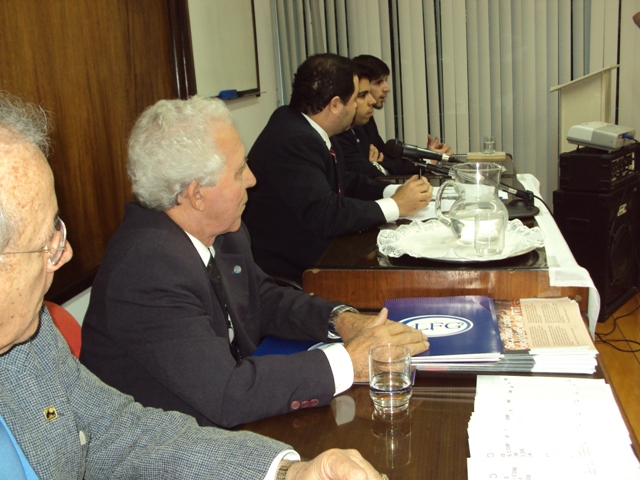 Palestra OAB/JOVEM mesa principal: Jorge Delani, Jorge Joia, Alexandre Ribeiro, Felipe Jose e Raul Murad