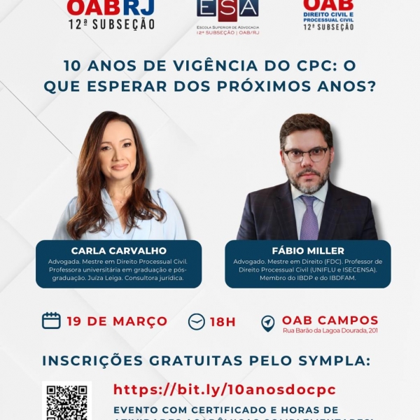 10 ANOS DE VIGÊNCIA DO CPC: O QUE ESPERAR DOS PRÓXIMOS ANOS?