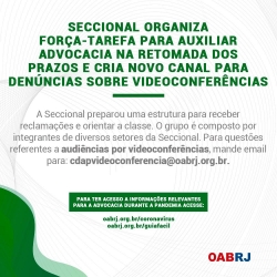 FORÇA-TAREFA PARA AUXILIAR ADVOCACIA: Audiências por vídeoconferências