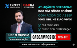 Parceria OAB Campos: Advogados inscritos têm desconto exclusivo em curso de Prática Penal